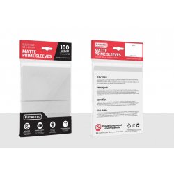 EVORETRO -Pochettes cartes mate F. stand. 66x91mm Transparent 100-Pack