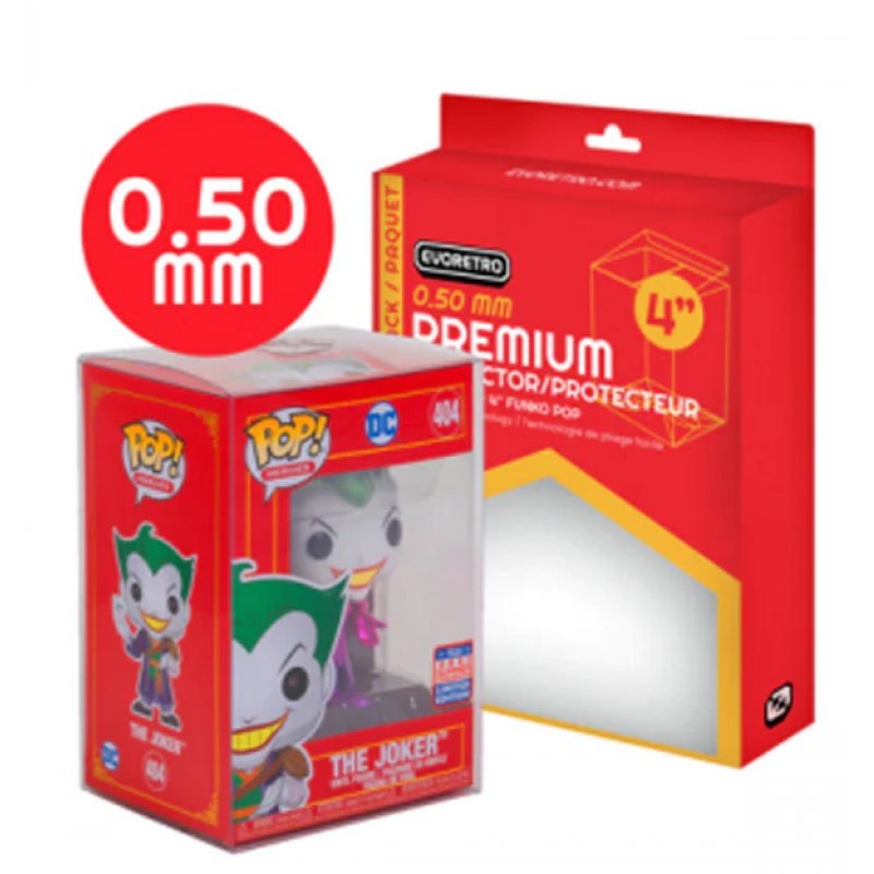 EVORETRO - Premium Funko Pop Plastic Protector for 10cm 10-Pack