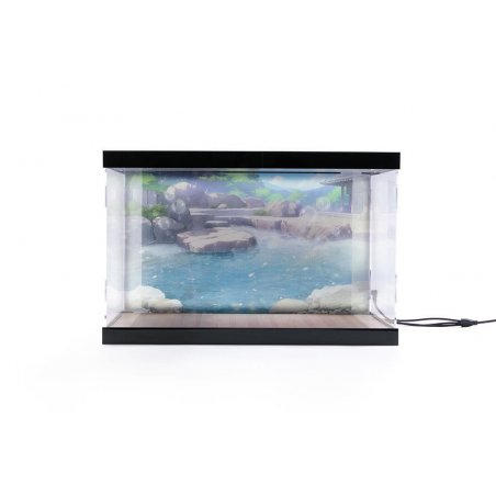 Azur Lane présentoir vitrine acrylique avec éclairage pour figurine Kashino Hot Springs Relaxation