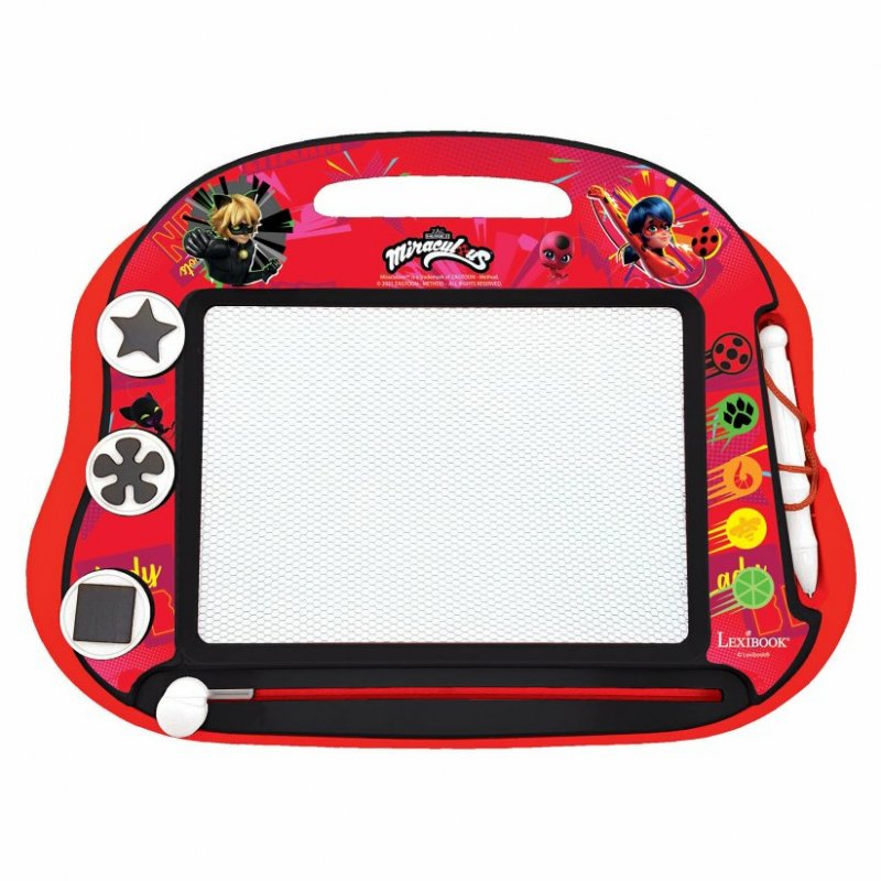 Lexibook - Miraculous Magnetic Drawing Board with accessories (CRMI550)