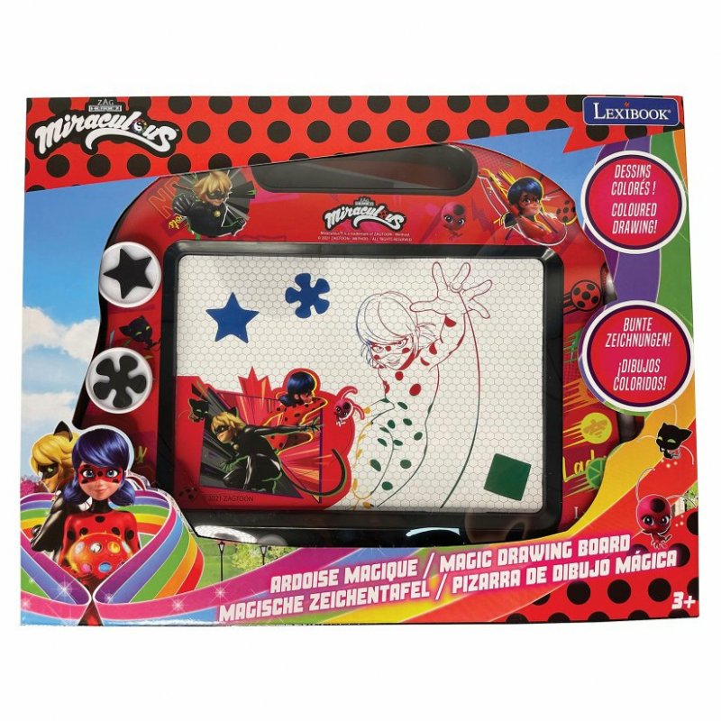 Lexibook - Miraculous Magnetic Drawing Board with accessories (CRMI550)