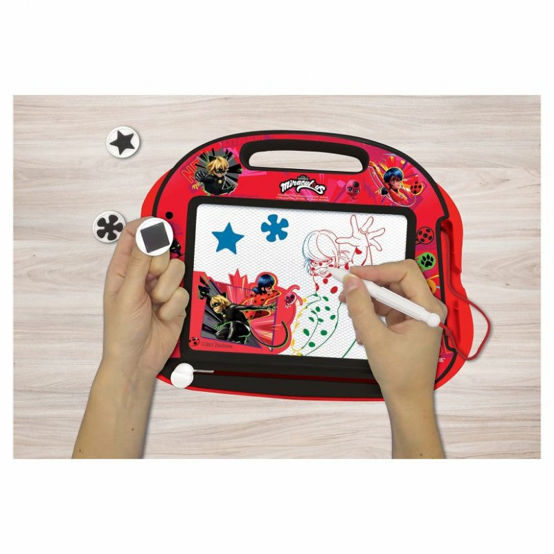 Lexibook - Miraculous Magnetic Drawing Board with accessories (CRMI550)