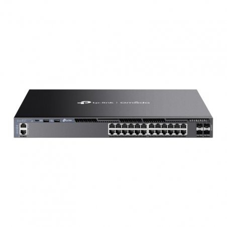 OMADA 24-PORT GIGABIT STACKABLE L3 MANAGED SWITCH WITH 4 10GE SF