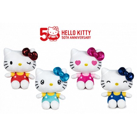 HELLO KITTY - Assortiment de 24 Peluches - 4 Modèles - 16cm
