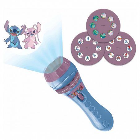 Lexibook Projecteur à histoires et lampe torche Disney STITCH