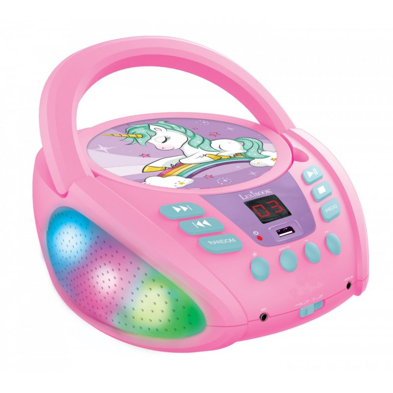 Lexibook - Unicorn Bluetooth Portable CD player (RCD109UNI)