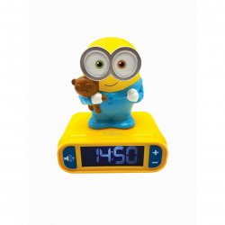 Lexibook - Minions 3D Alarm Clock with Night Light (RL800DES)