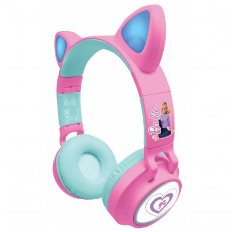 Lexibook - Barbie Bluetooth headphones with light (HPBTKTBB)
