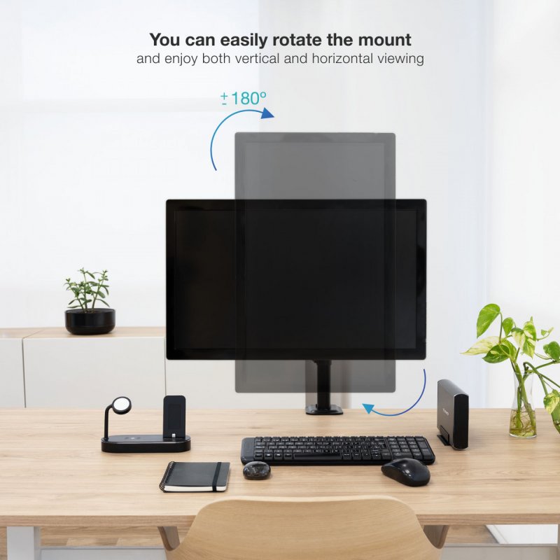 TooQ DB1801TN-B support d'écran plat pour bureau 81,3 cm (32") Noir