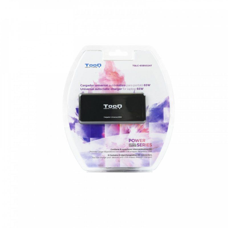 TooQ TQLC-65BS02AT adaptateur de puissance & onduleur Intérieure 65 W Noir