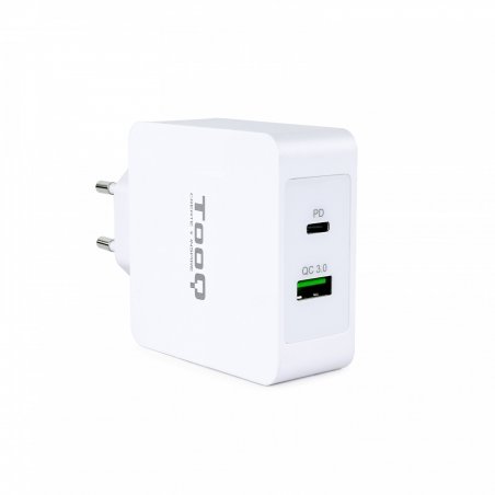 TooQ TQWC-2SC03WT mobile device charger Universal White AC Fast charging Indoor