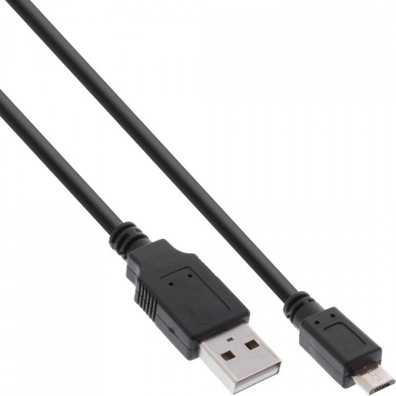 InLine 31715Q câble USB 1,5 m USB 2.0 USB A Micro-USB B Noir