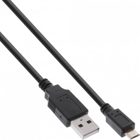 InLine 31715Q câble USB 1,5 m USB 2.0 USB A Micro-USB B Noir