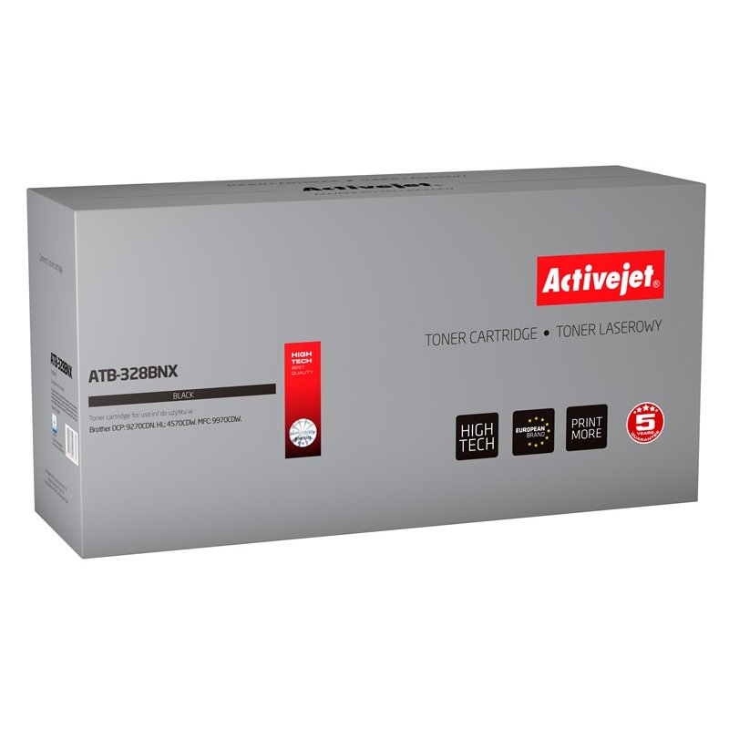 Activejet ATB-328BNX (remplacement Brother TN-328BK Supreme 8000 pages noir)