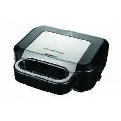 Russell Hobbs 26810-56 gaufrier et appareil à croque-monsieur 750 W Noir, Acier inoxydable