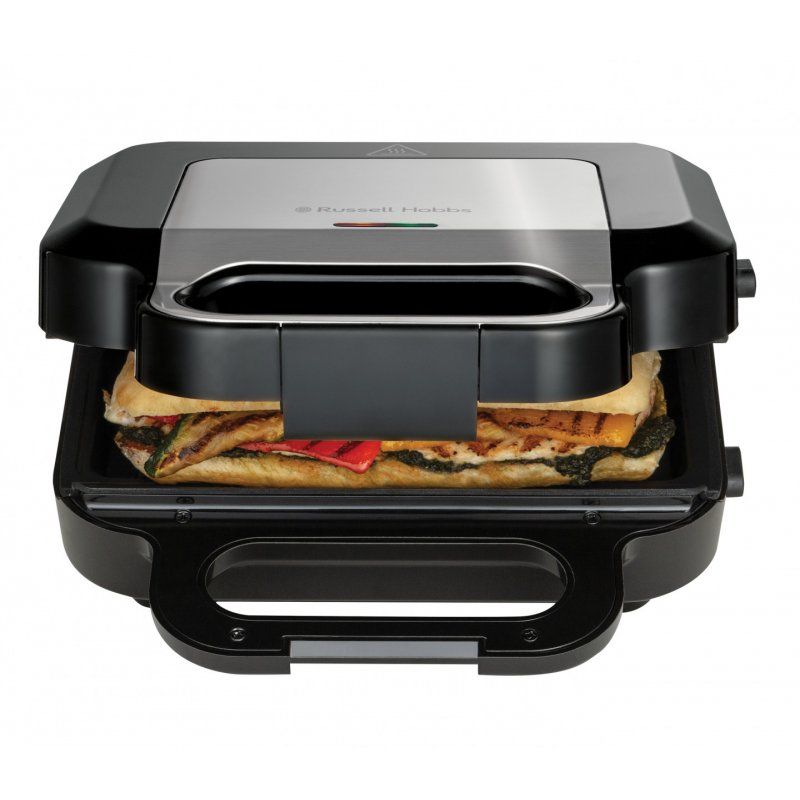 Russell Hobbs Sandwich Waffle Maker 3-in-1 3in1 black siver 26810-56 2681056 (26810-56)
