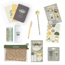 GROGU - Set de Papeterie avec 3 Notebooks A6 - 10pc.