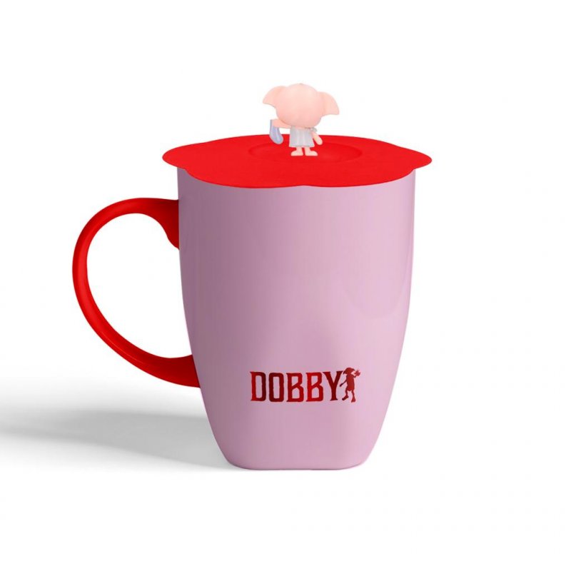 HARRY POTTER - Dobby - Mug 350ml Couvercle Silicone avec Figurine 3D