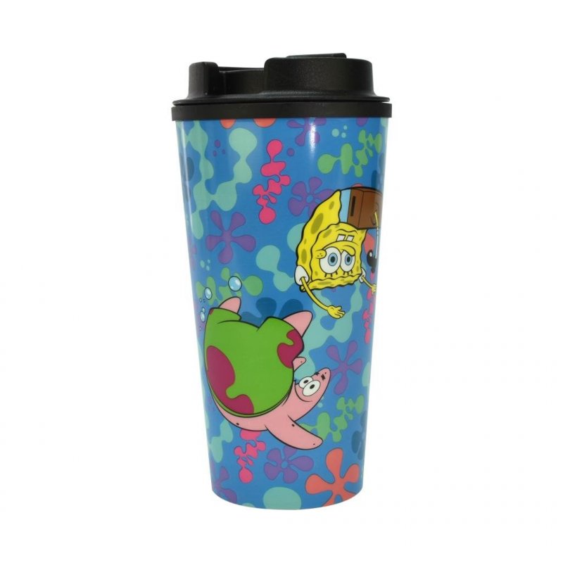 BOB L'EPONGE - Mug Isotherme de Voyage - 450 ml