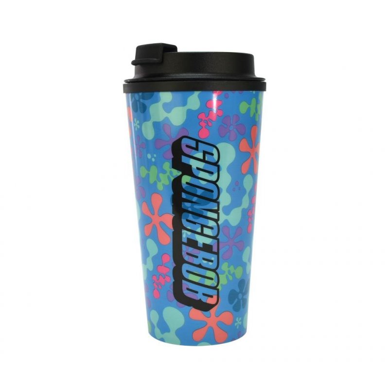 BOB L'EPONGE - Mug Isotherme de Voyage - 450 ml