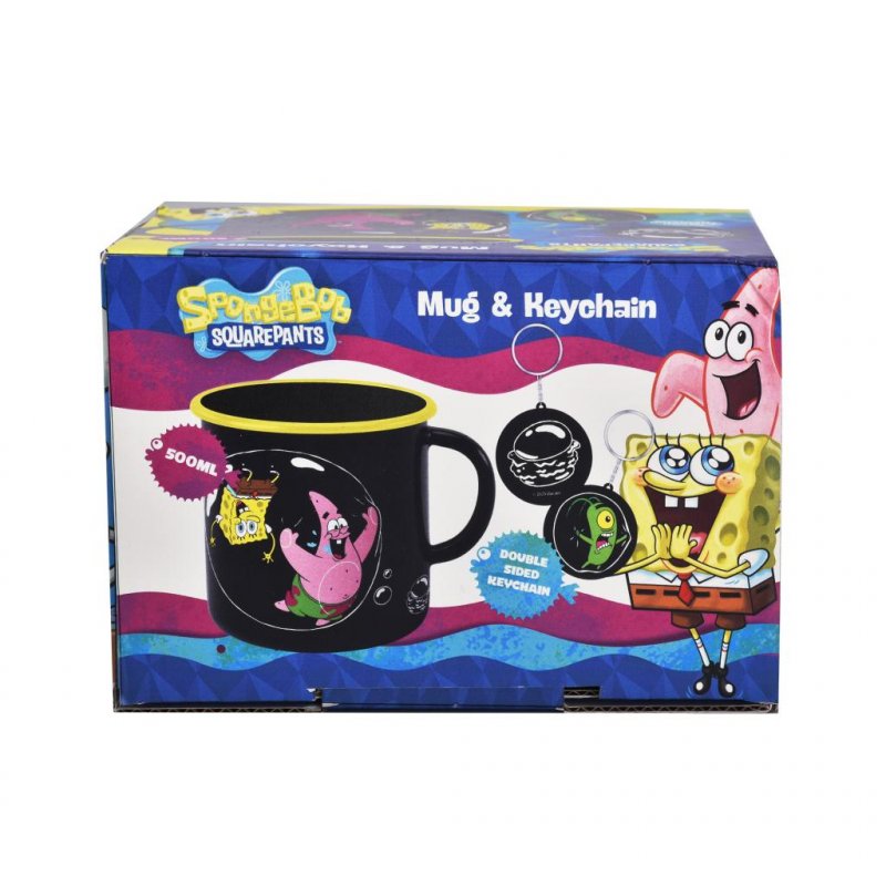 BOB L'EPONGE - Gift Box - Mug Porte-Clé