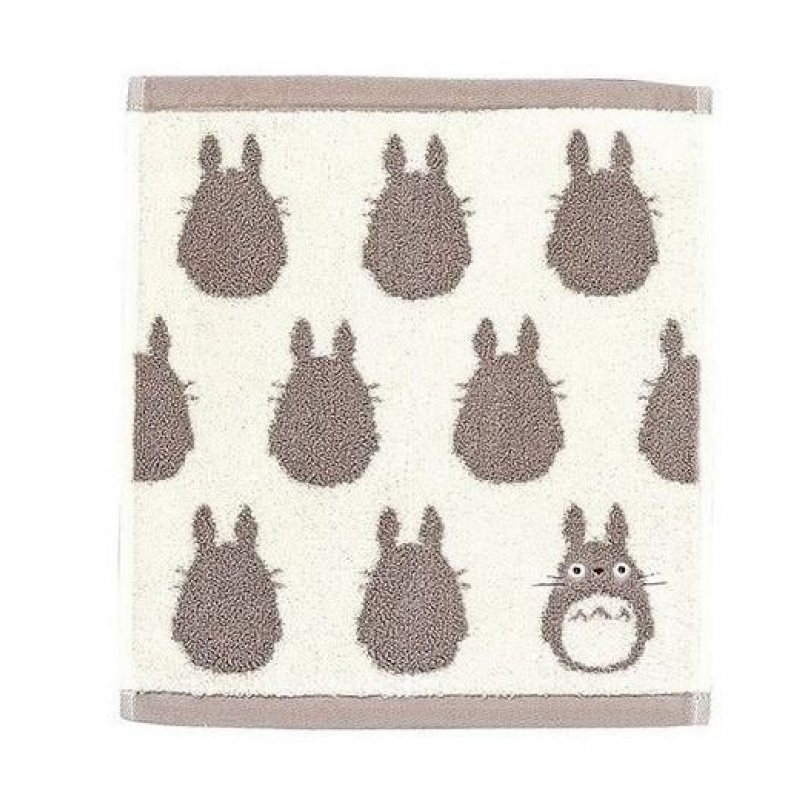 Mon Voisin Totoro - Mini serviette Silhouette de Totoro Gris 33x36 cm