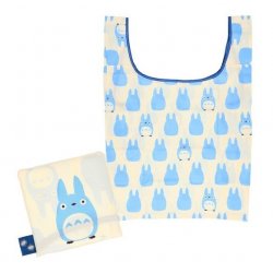 Mon Voisin Totoro - Sac pliable Silhouette de Totoro Bleu 40x20 cm