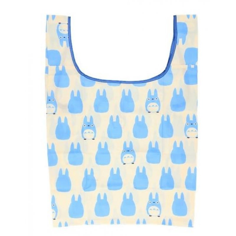 Mon Voisin Totoro - Sac pliable Silhouette de Totoro Bleu 40x20 cm