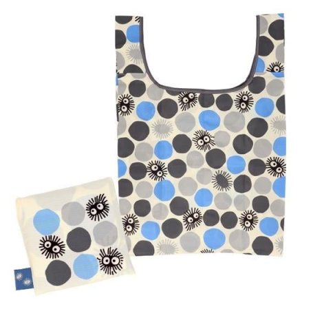 Ghibli - Mon voisin Totoro - Sac à provisions pliable Noiraudes avec pochette de rangement
