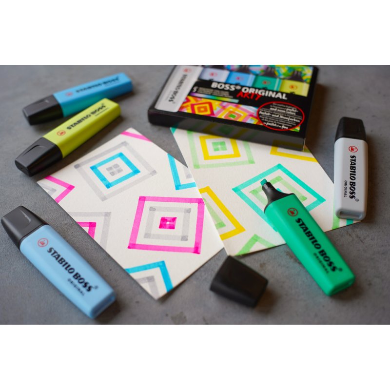 Stabilo - Highlighter Boss Original Arty - Cool colors (5 pcs) (200990)