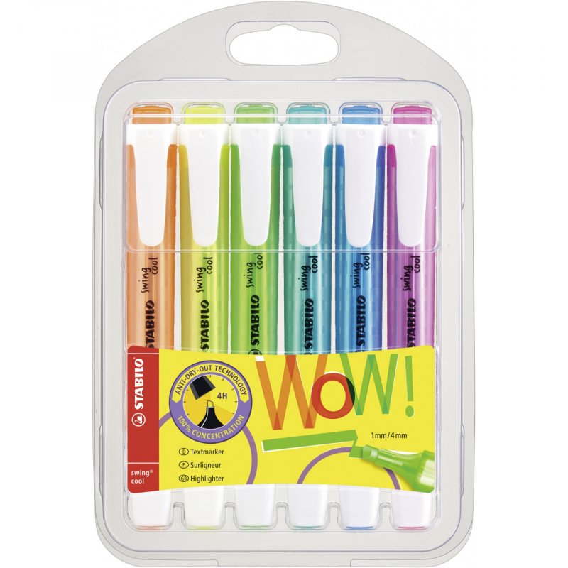 Stabilo - Highlighter swing cool (6 pcs) (201027)