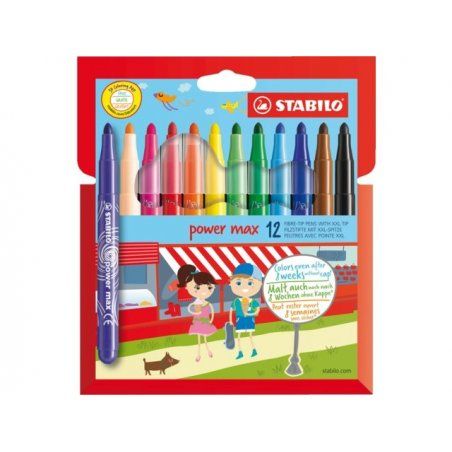 Stabilo - Power Max Pens (12 pcs) (208593)