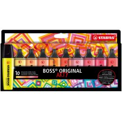STABILO BOSS ORIGINAL marqueur 10 pièce(s) Pointe biseautée Multicolore