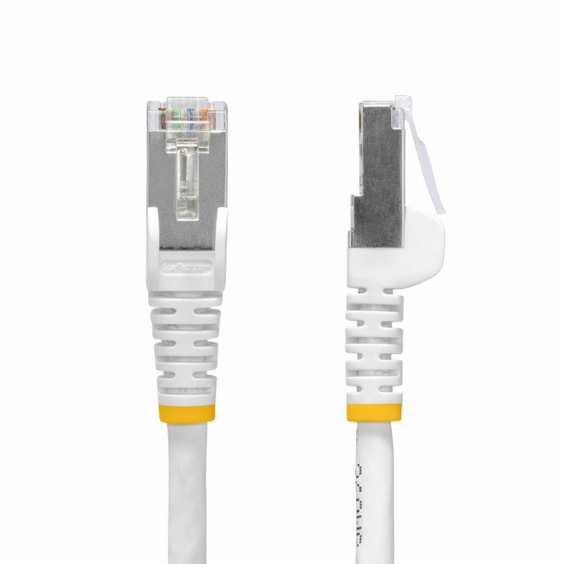 StarTech.com Câble Ethernet CAT8 Blanc de 12m, RJ45 Snagless, 25G/40G, 2000MHz, 100W PoE , S/FTP, Fil de Cuivre Pur