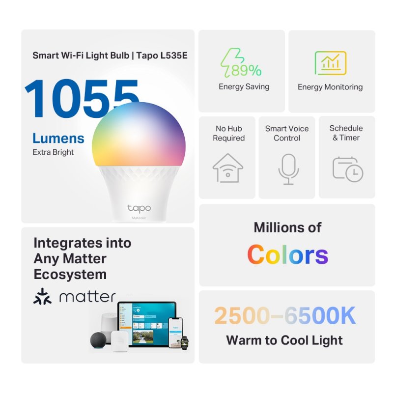 TP-LINK Smart Light Bulb Multicolor