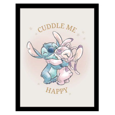 LILO & STITCH - Stitch Cuddle Me - Impression encadrée 30x40cm