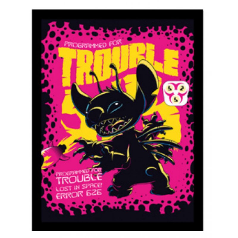 LILO & STITCH - Stitch Comics 2 - Impression encadrée 30x40cm