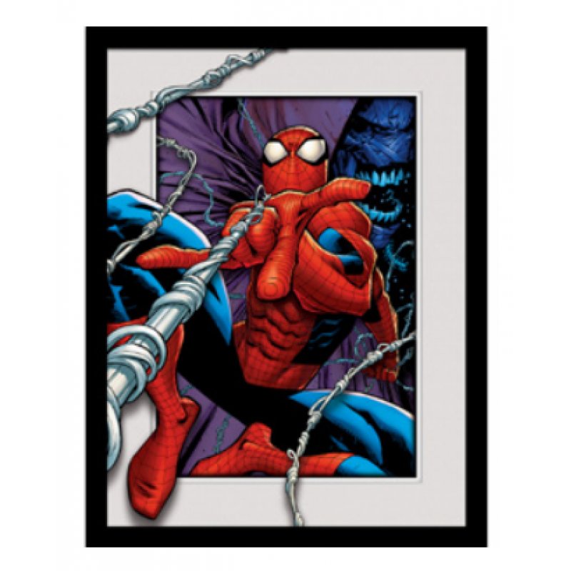SPIDER-MAN - Swinging - Impression encadrée 30x40cm