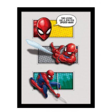SPIDER-MAN - Looks Like A Job - Impression encadrée 30x40cm