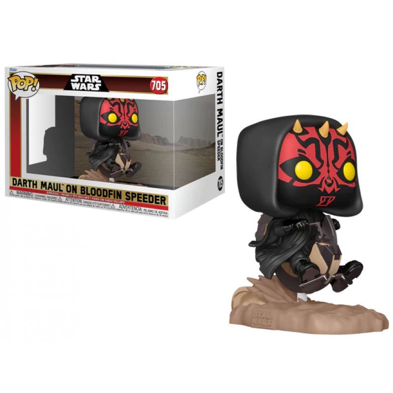 STAR WARS 1 - POP Ride DLX N° 705 - Dark Maul sur Bloodfin