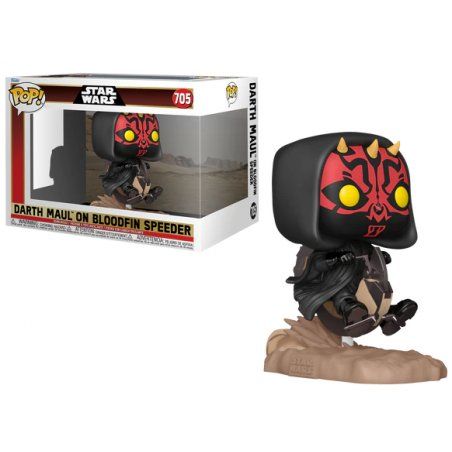 STAR WARS 1 - POP Ride DLX N° 705 - Dark Maul sur Bloodfin