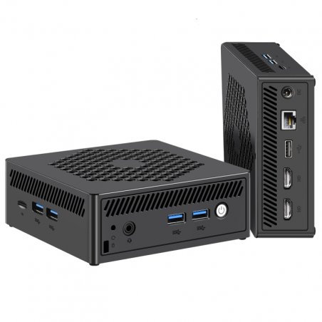 Leotec LEMPC12 barebone PC/ poste de travail Cube Noir N4000