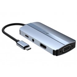 Leotec LEDS04 station d'accueil USB 3.2 Gen 1 (3.1 Gen 1) Type-C Gris