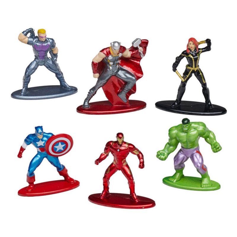 Marvel Comics pack 6 figurines Diecast Nano Metalfigs Wave 1 4 cm