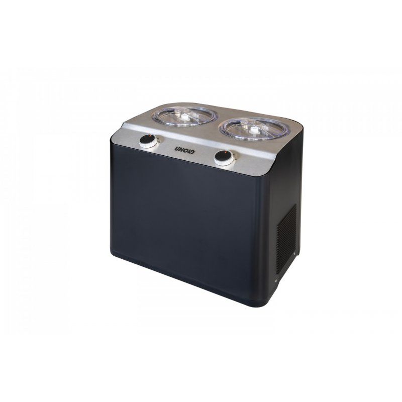 Unold Doppio Compressor ice cream maker 2.4 L 250 W Black, Satin steel