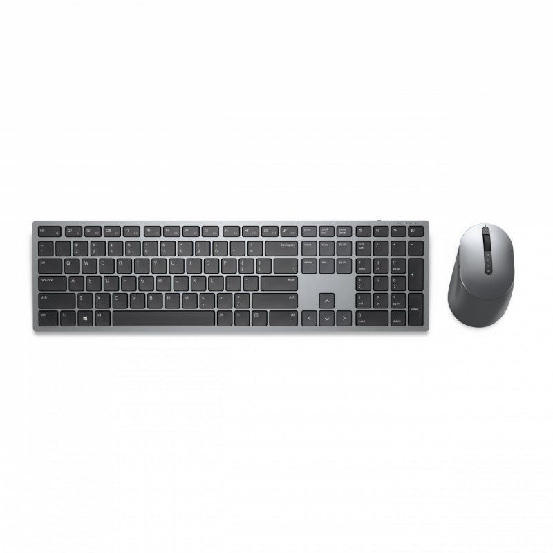 DELL KM7321W clavier Souris incluse RF sans fil Bluetooth QWERTY Anglais britannique Gris, Titane