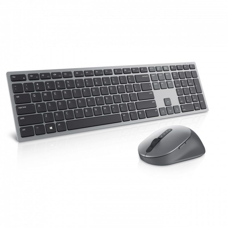 DELL KM7321W clavier Souris incluse RF sans fil Bluetooth QWERTY Anglais britannique Gris, Titane