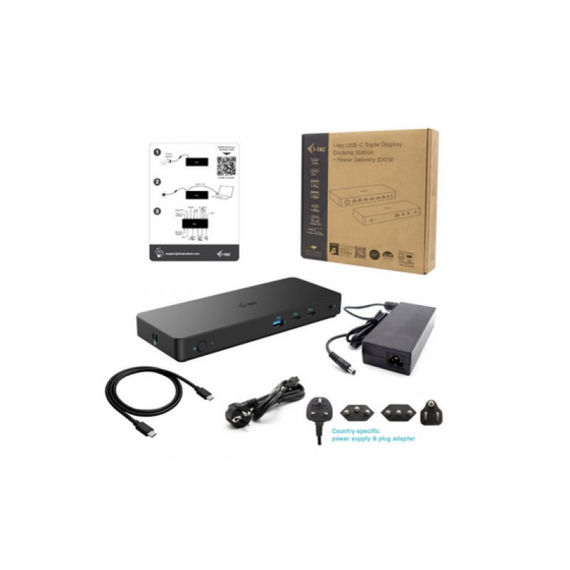 I-TEC USB-C 3X 4K LCD GEN2 PRO I-TEC USB-C DOCK PD 100W