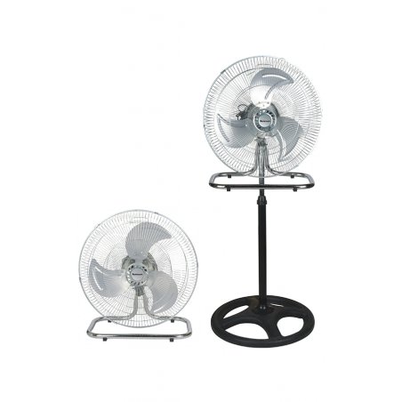Ravanson WT-7046 ventilateur Noir, Acier inoxydable