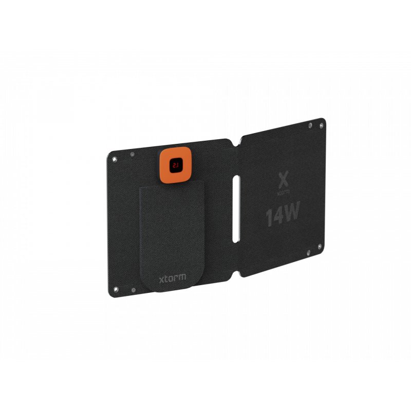 FOLDABLE SOLAR PANEL 14W XTORM - BLACK